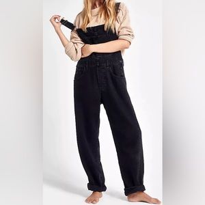 Free People Ziggy Denim Overalls Size L